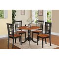 East West Furniture 3 Piece Small Kitchen Table Set-Kitchen Table and 2 Dinette Chairs EA442696